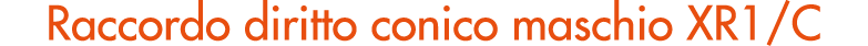 Raccordo diritto conico maschio XR1/C